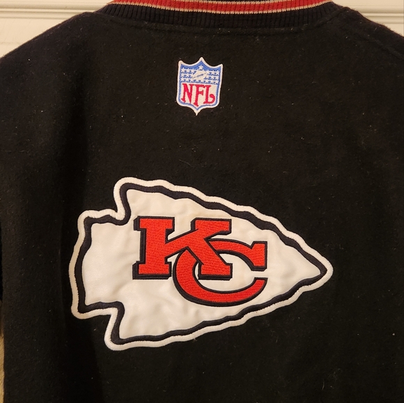 Kansas City Chiefs, Vintage 90s, Reebok Proline, letterman jacket, Size Large - Picture 13 of 14